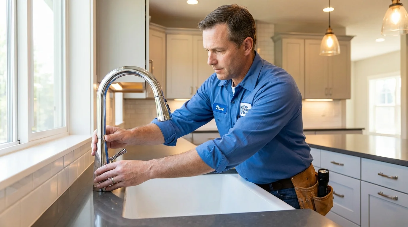 Kitchen faucet installation by Johns Plumbing LLC in Hobbs