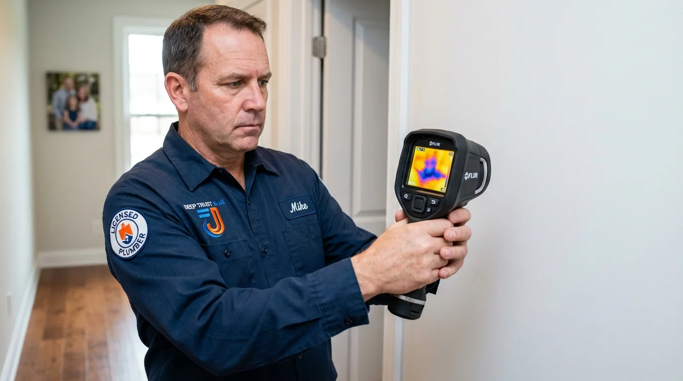 Thermal imaging leak detection by Johns Plumbing LLC in Hobbs